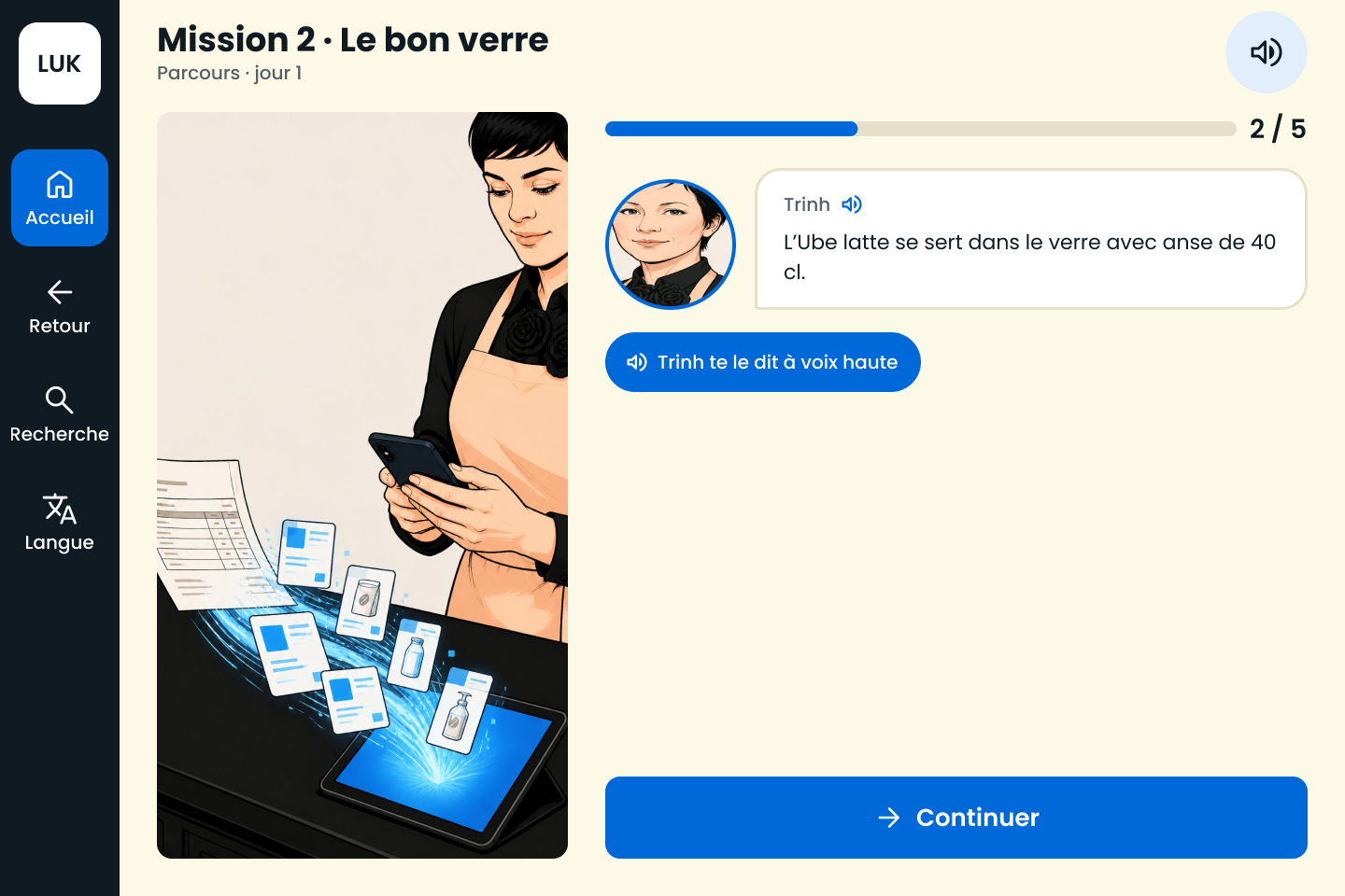 Une mission de formation avec Trinh.